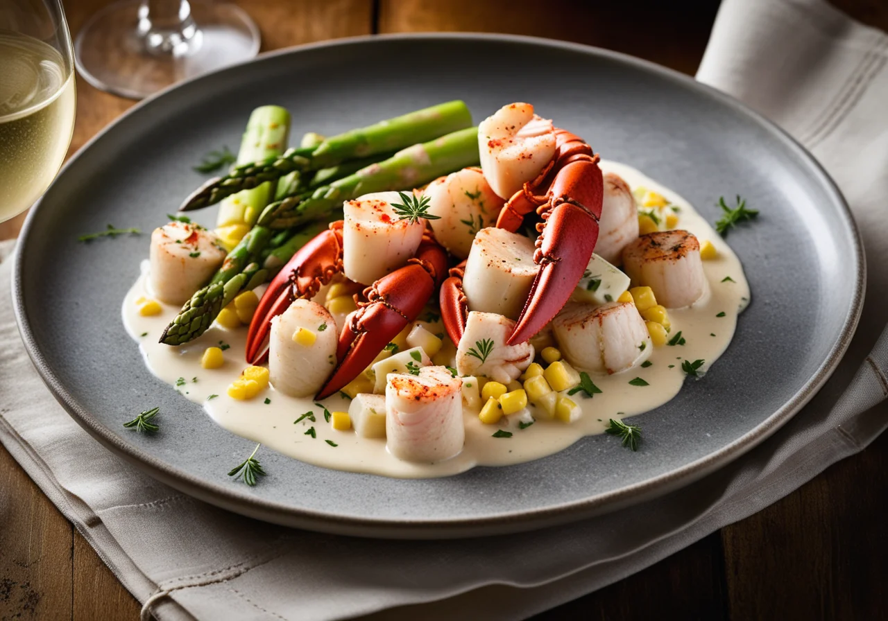 Seafood in Wine Sauce