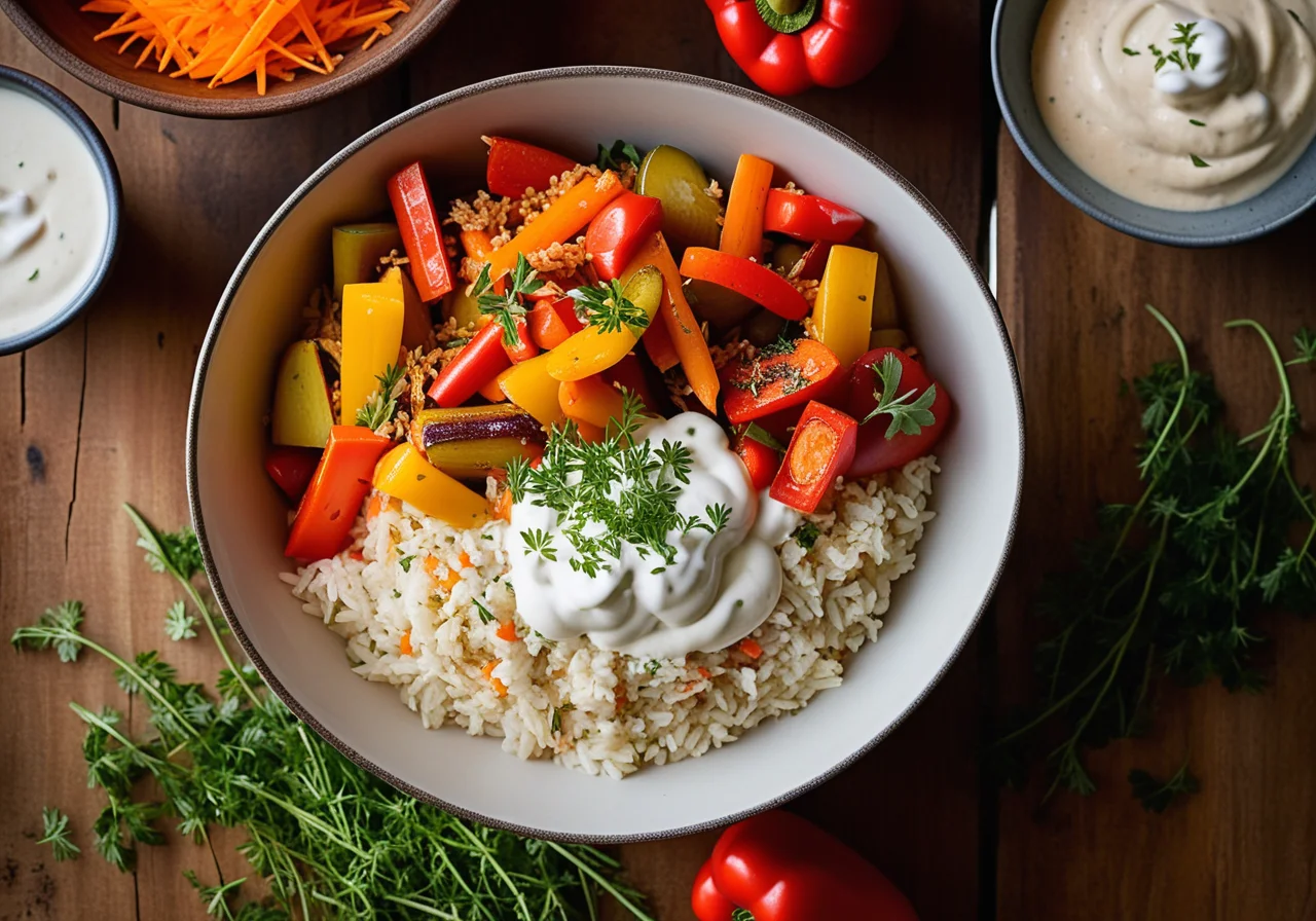 Paprika Vegetable with Rice