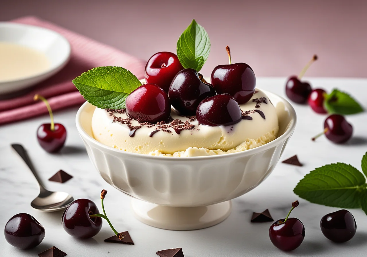 Cherry Vanilla Ice Cream