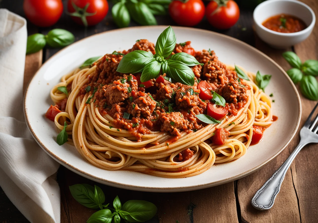 Pasta with Poultry Bolognese