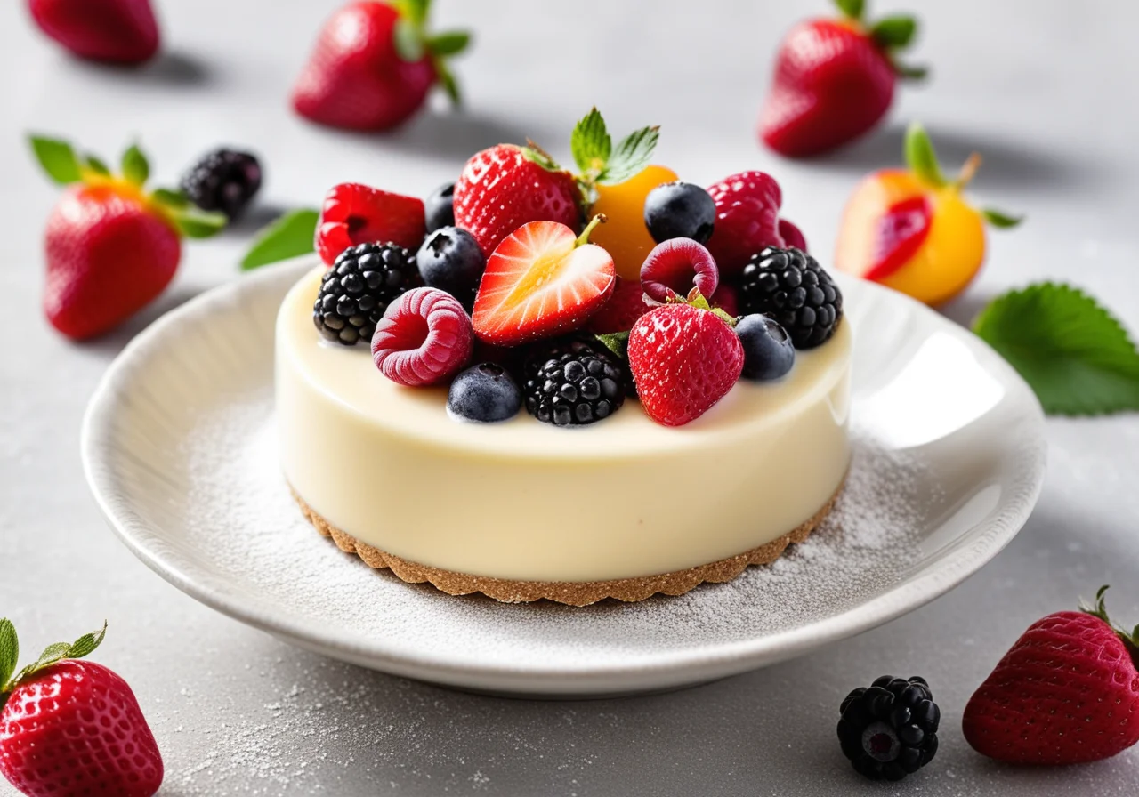 Vanilla Dessert with Berries