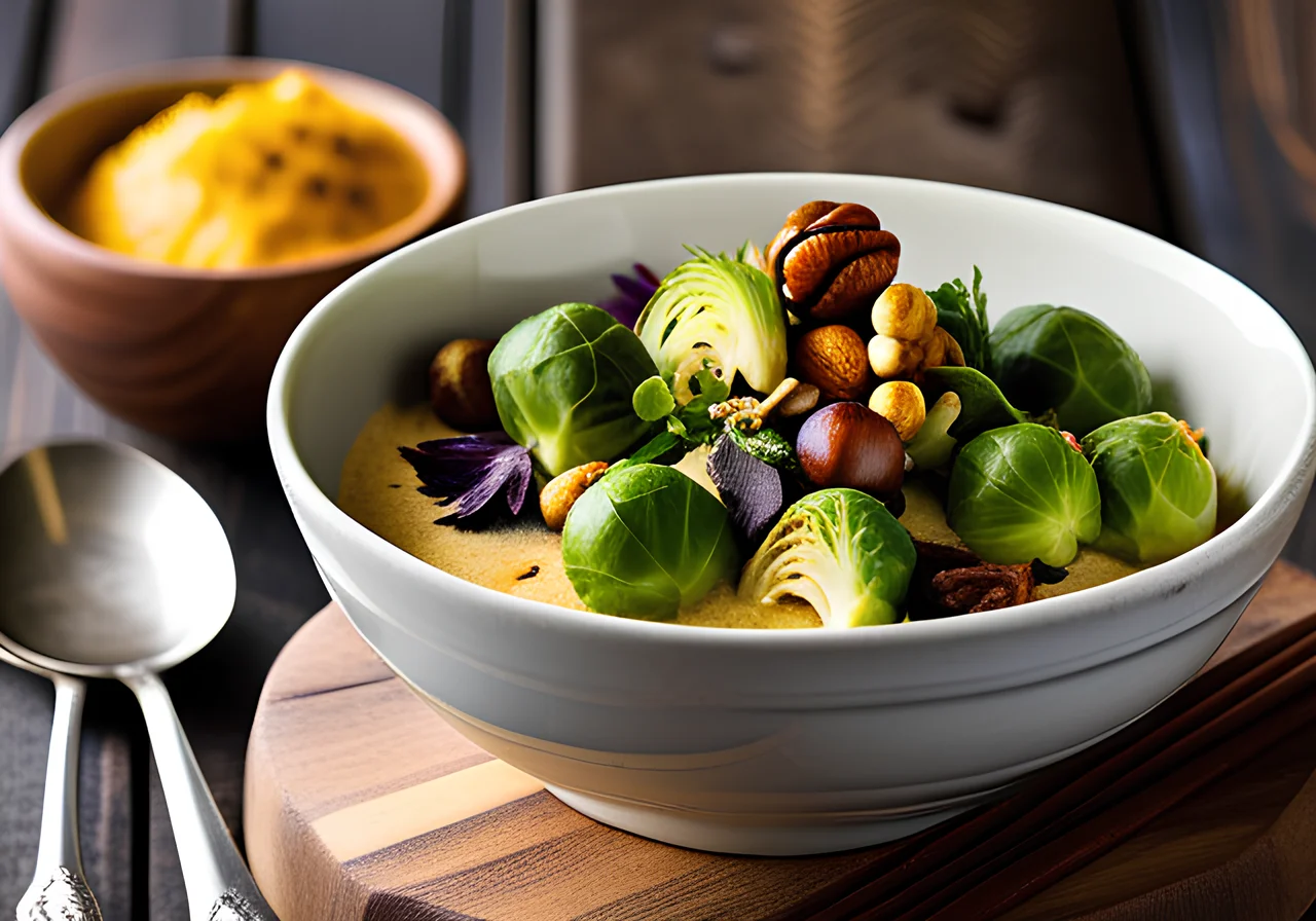 Thai Curry with Brussels Sprouts and Chestnuts