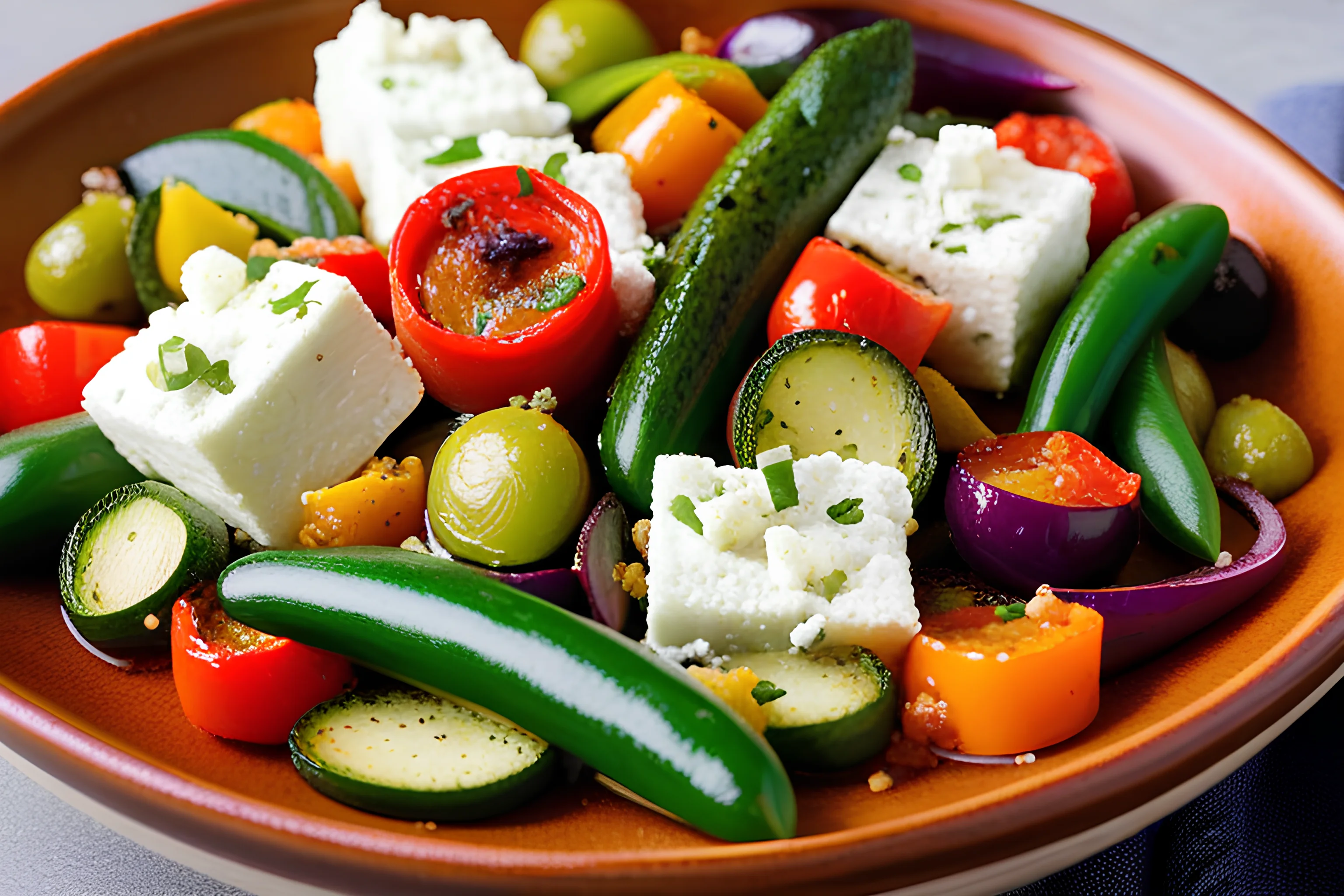 Greek Vegetables with Feta