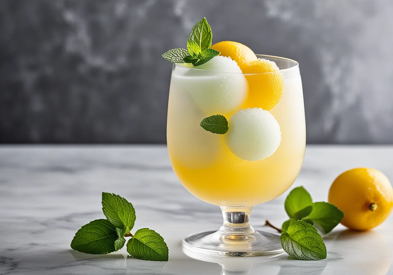 Lemon Sorbet Cocktail
