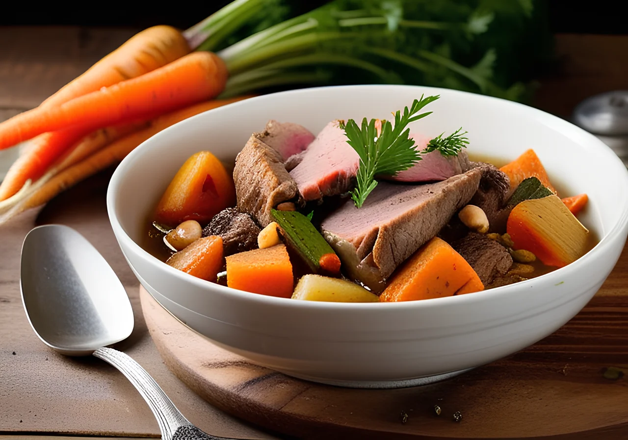 Vegetable Stew with Lamb Leg