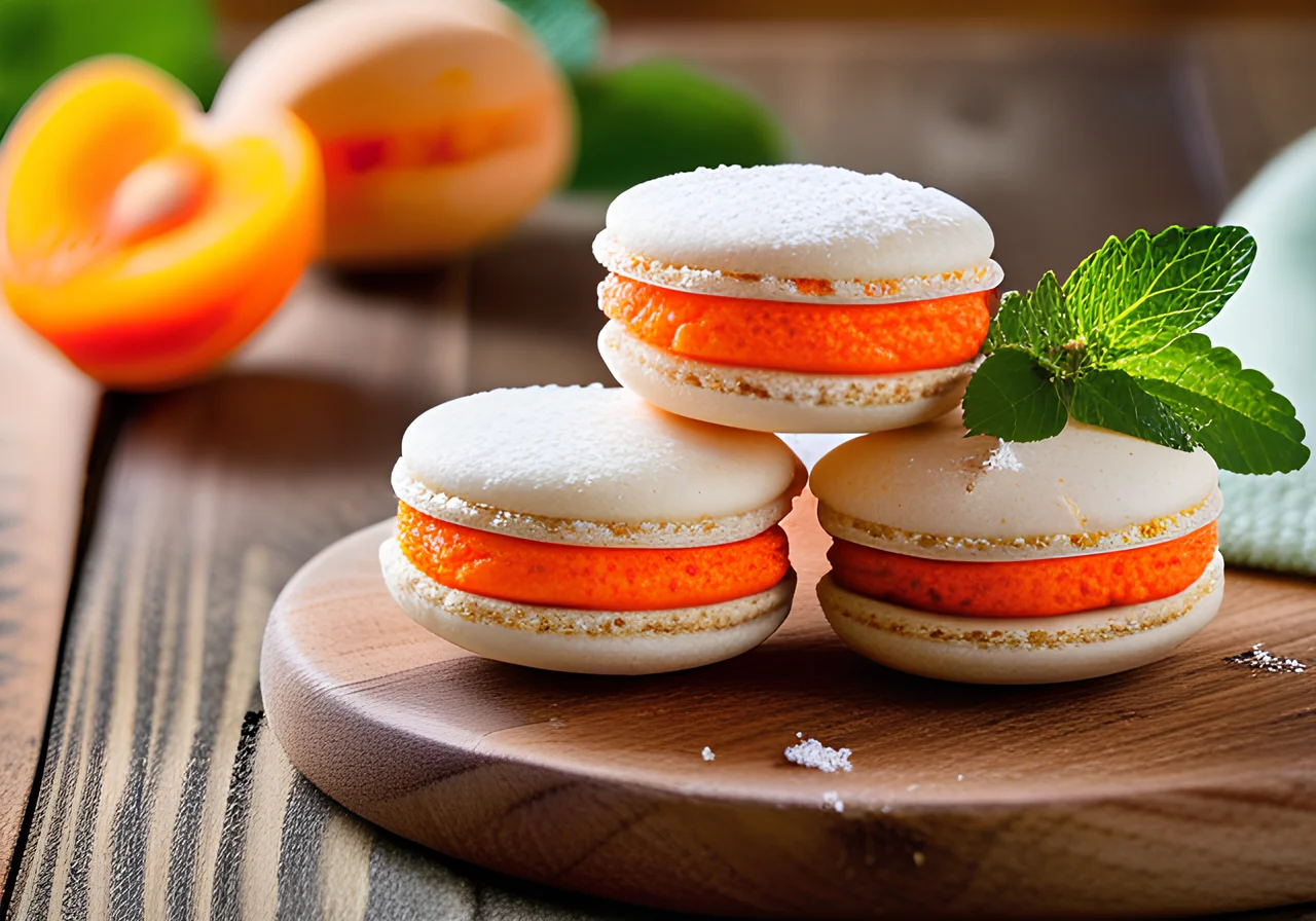 Carrot‑Almond Macarons