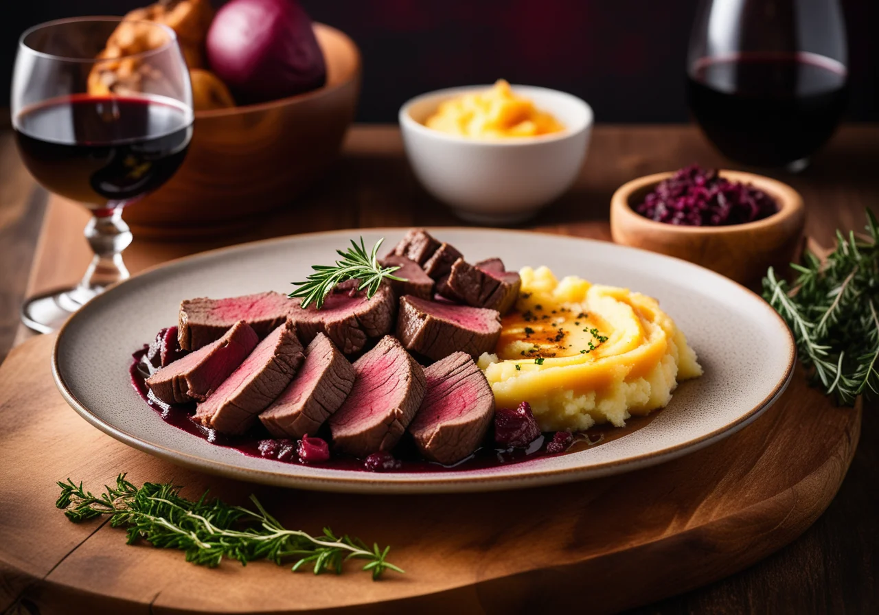 Weihnachtlicher Rinderschmorbraten