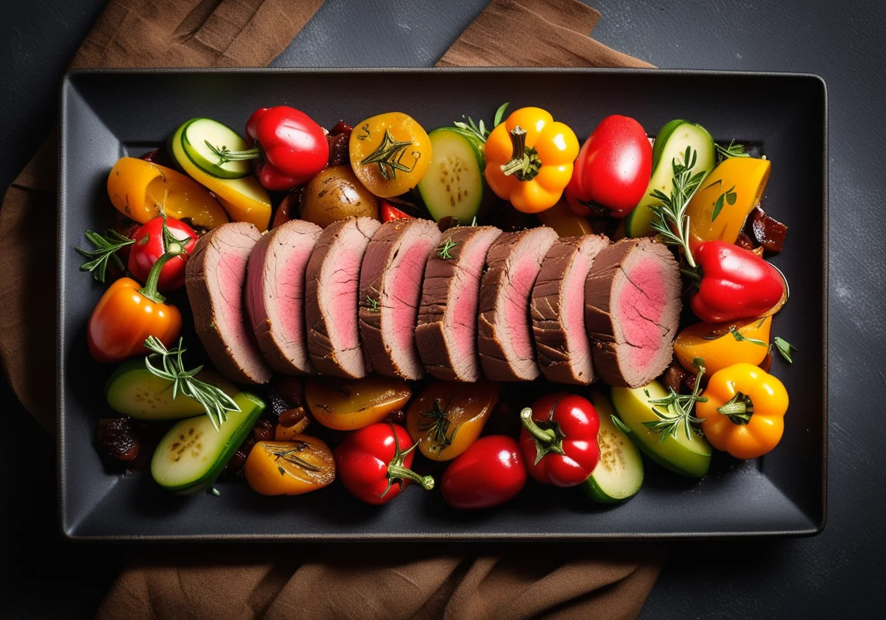 Lamb with Bell Pepper Vegetables