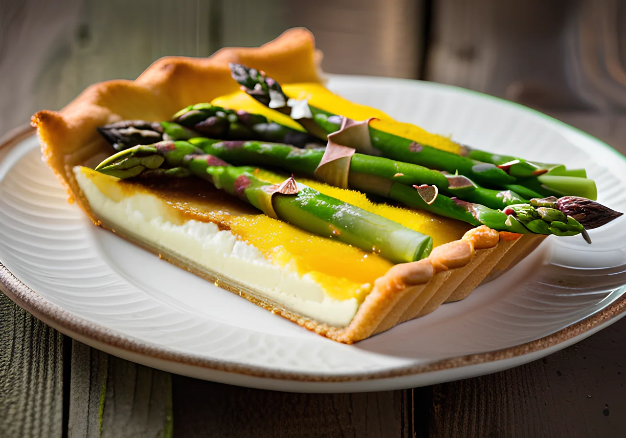 Asparagus Tart with Goat Cheese