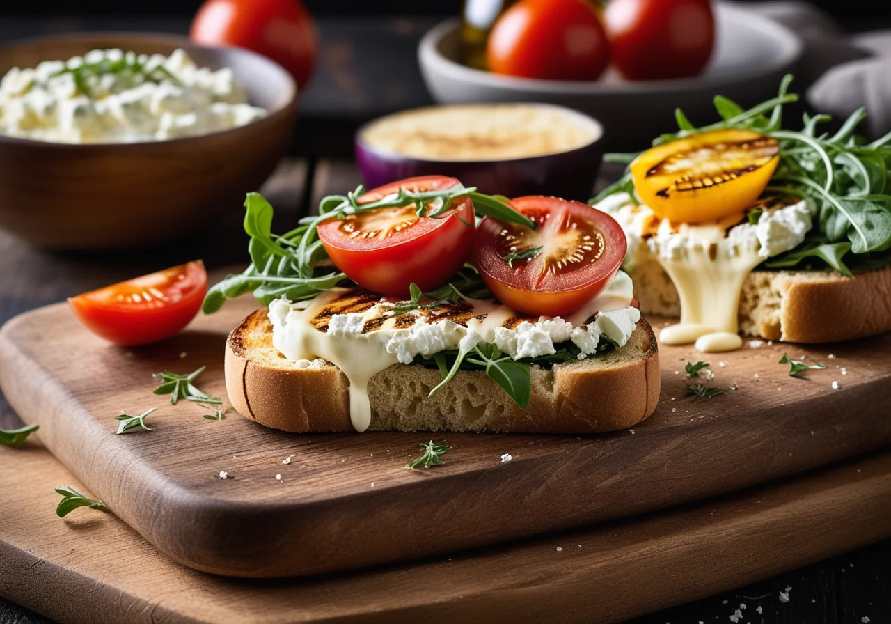 Feta Vegetable Sandwich