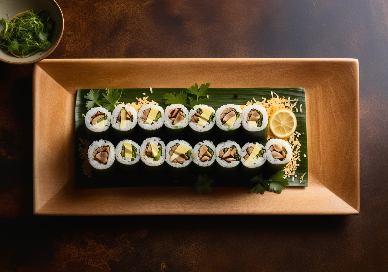 Mushroom Temaki Sushi