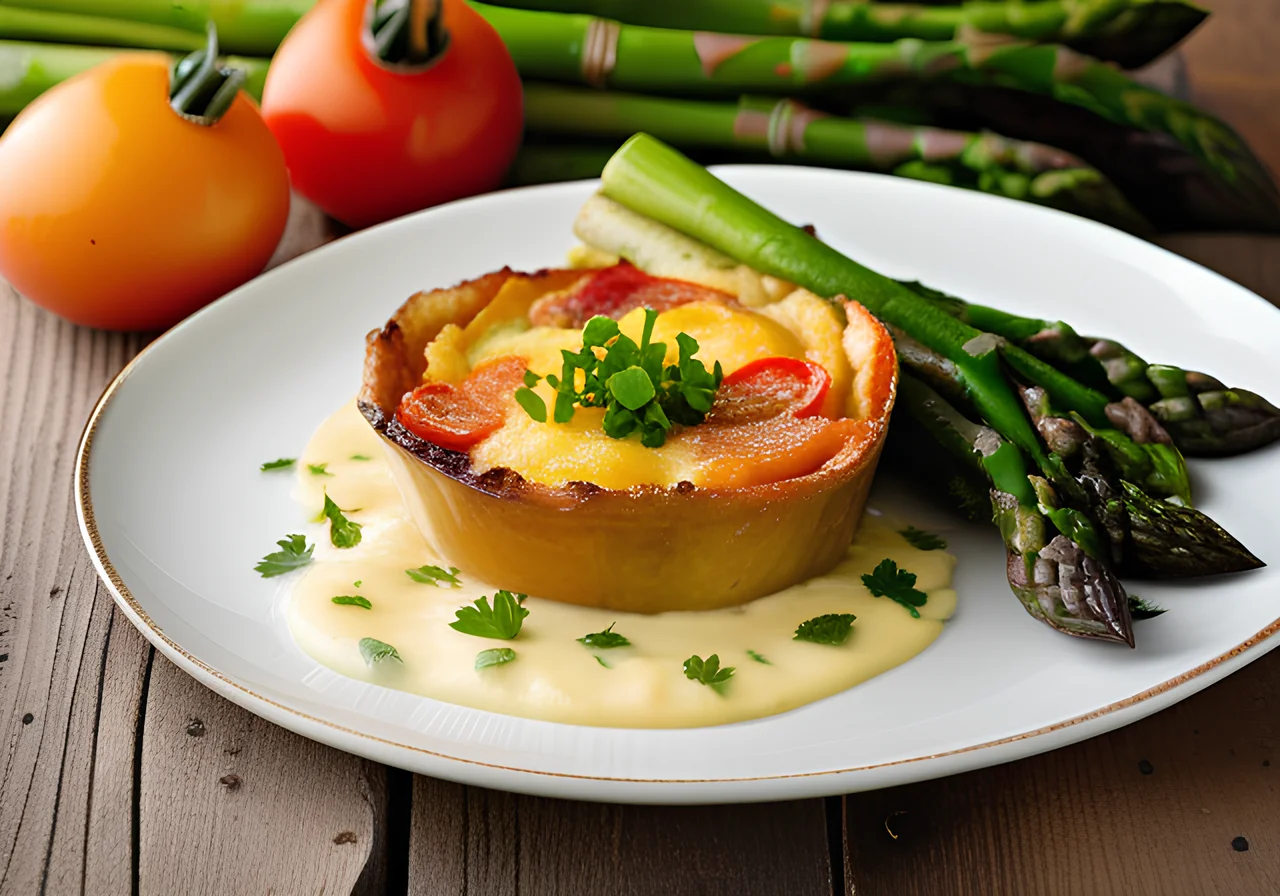 Potato Gratin with Asparagus
