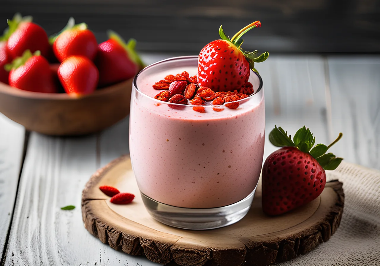 Coconut Strawberry Smoothie