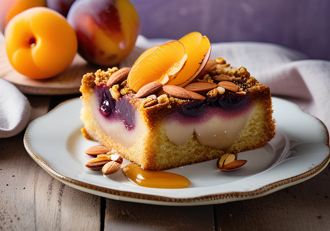 Mirabelle Cake with Crumb Topping