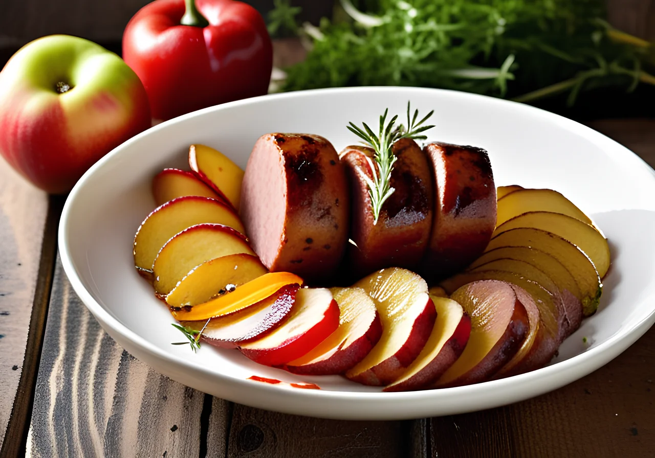 Paprika-Leberwurst Pan