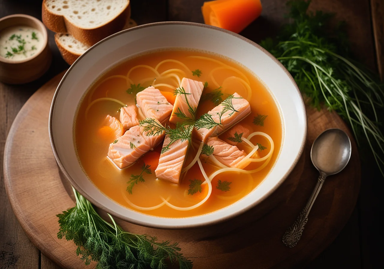 Fish Soup with Salmon