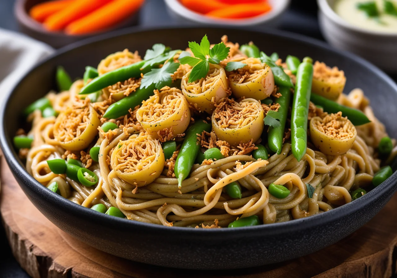 Asian-Style Noodle Gratin