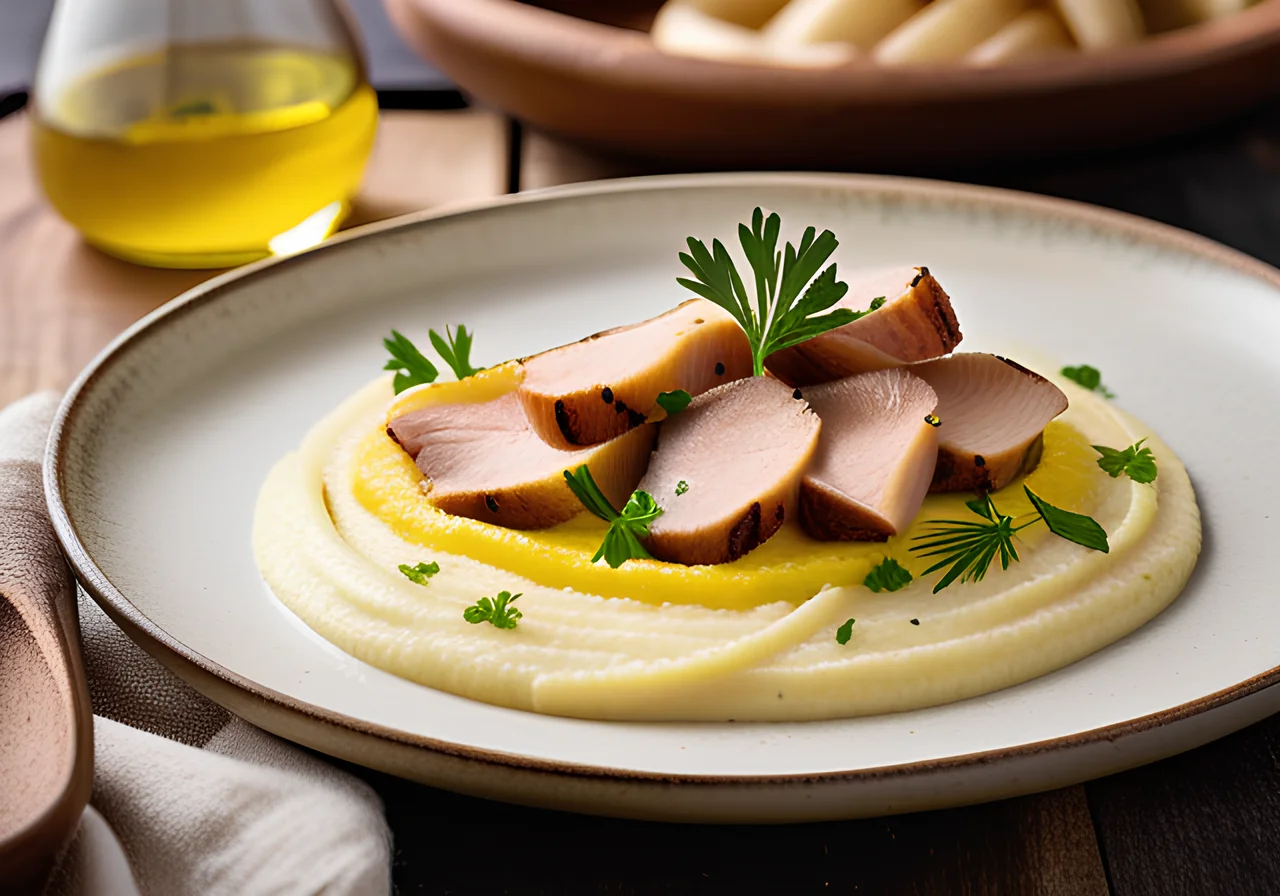Potato-Parsnip Puree with Meat