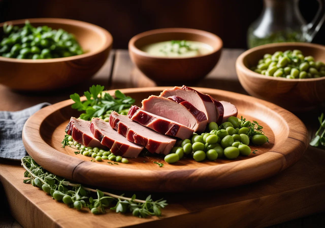 Smoked Pork with Creamy Beans