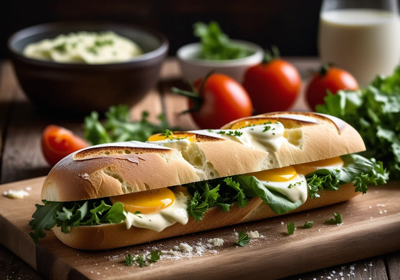 Tomato and Egg Sandwich