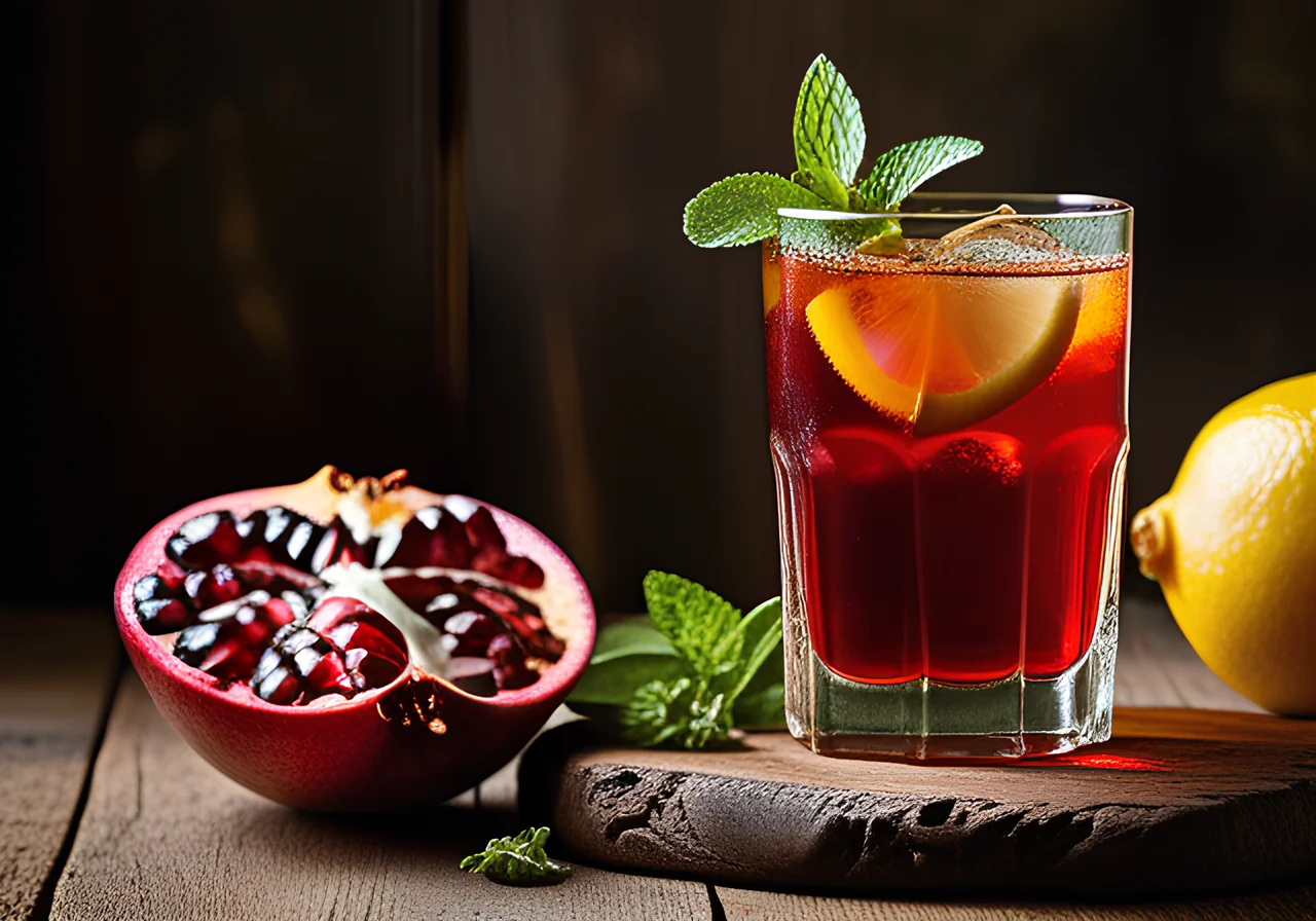 Refreshing Pomegranate Iced Tea