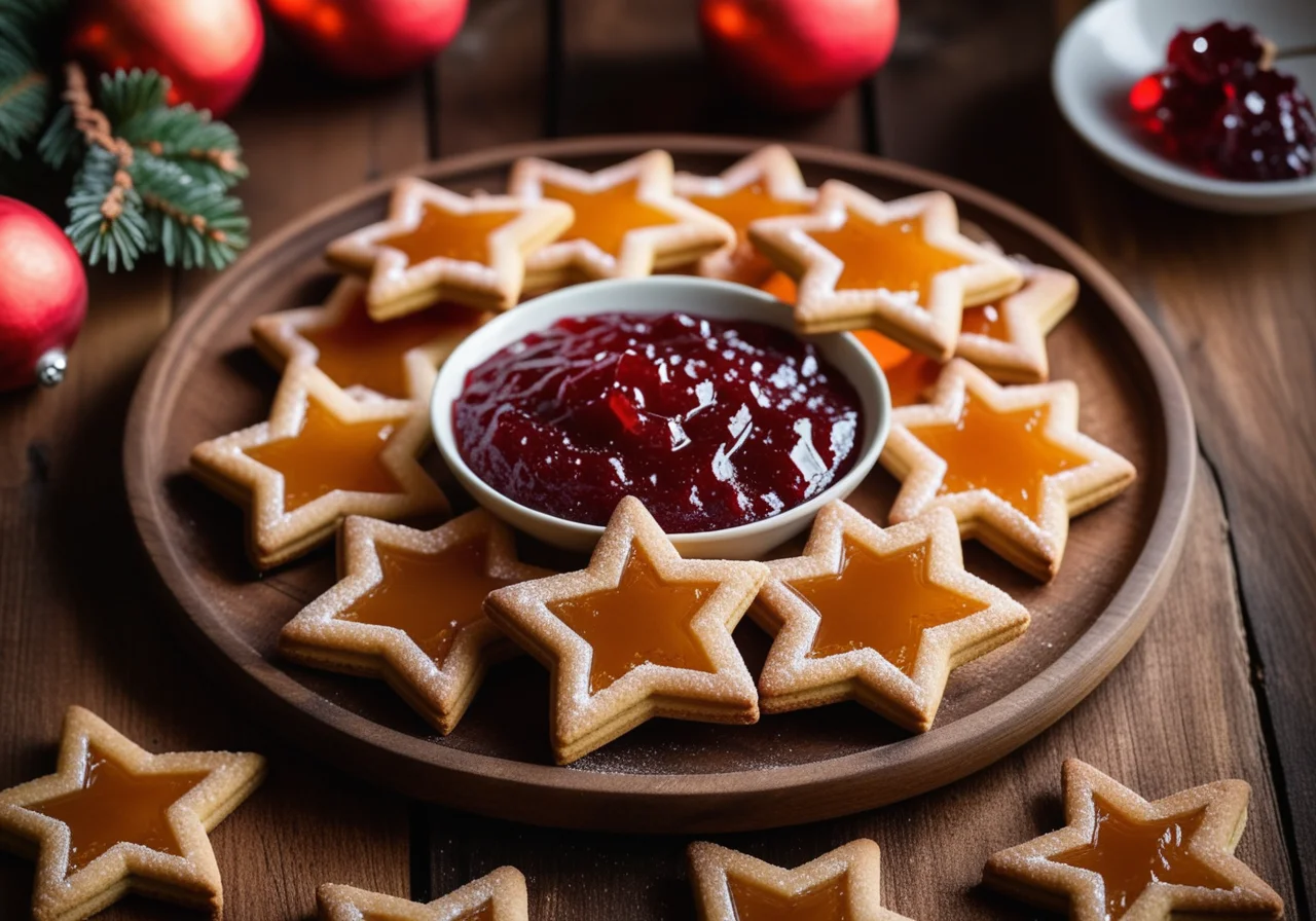 Christmas Cookies with Quince Jam