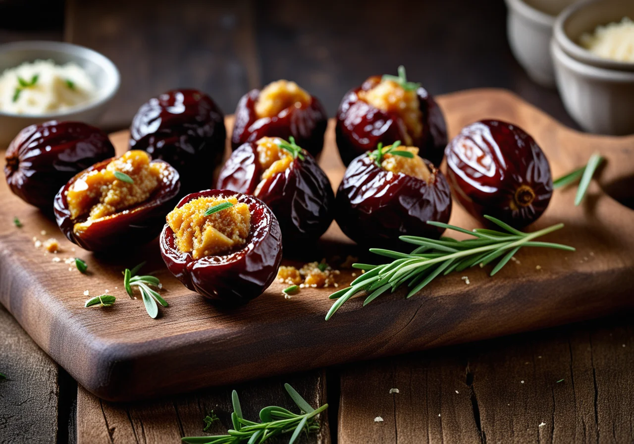 Stuffed Dates with Goat Cheese