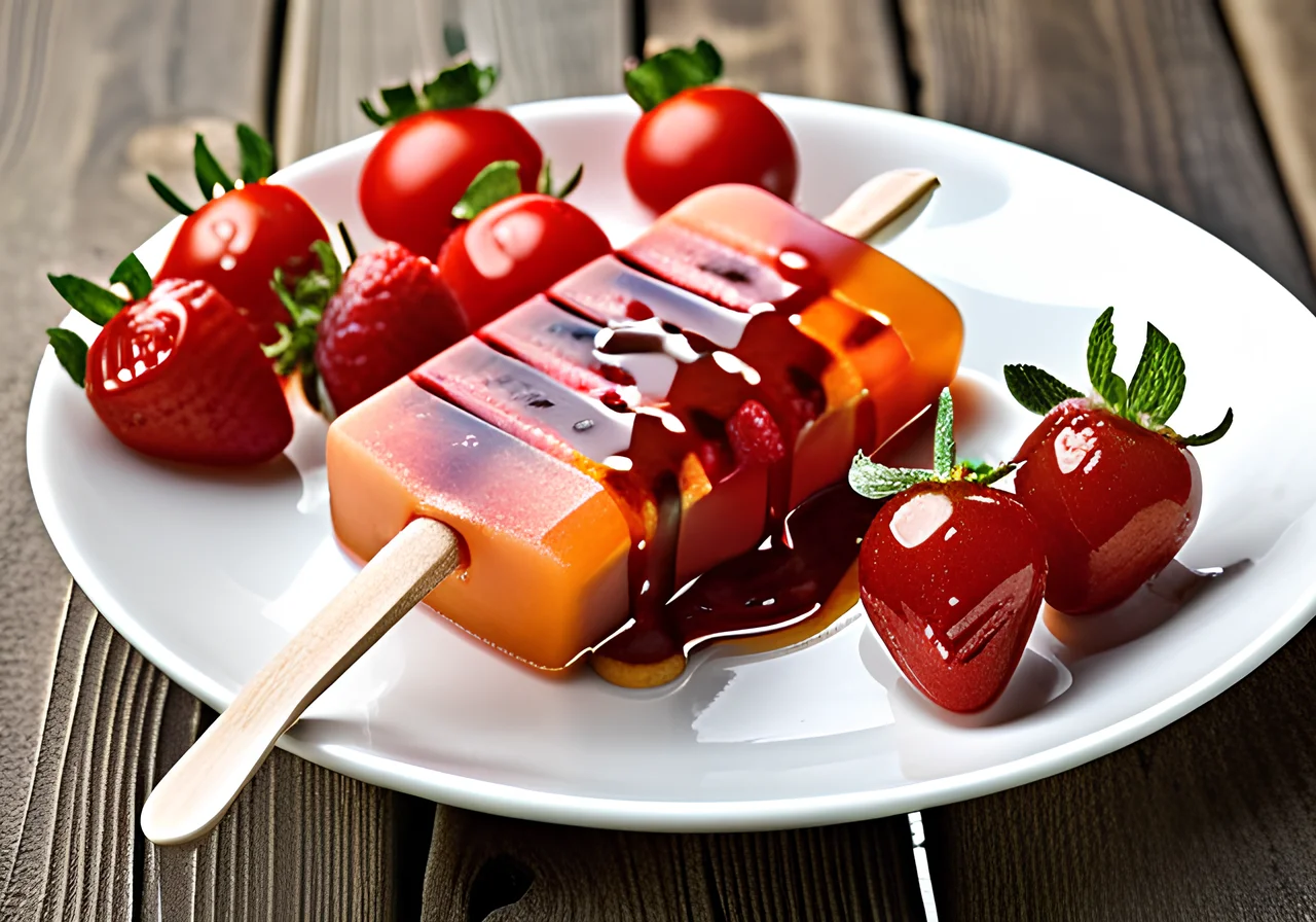Tomato-Strawberry Popsicle for Thermomix