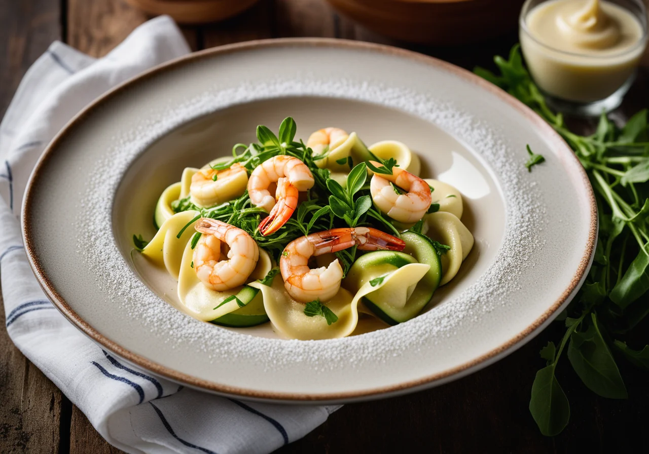 Quick Tortellini with Shrimp
