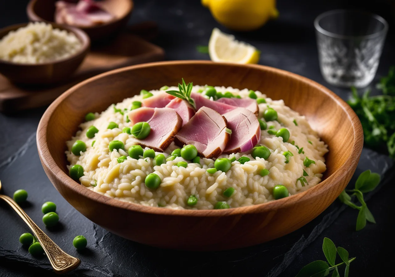Risotto with Ham and Peas