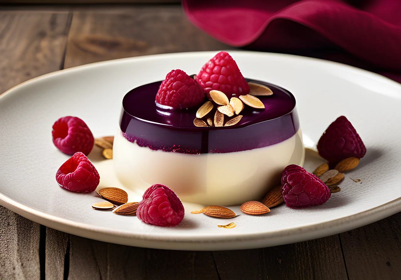 Fruit Puree with Vanilla Cream