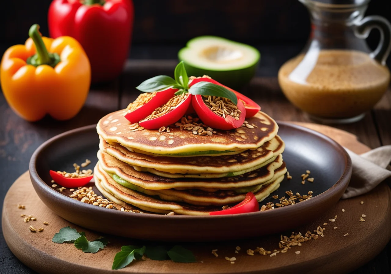 Vegetable‑Filled Pancakes