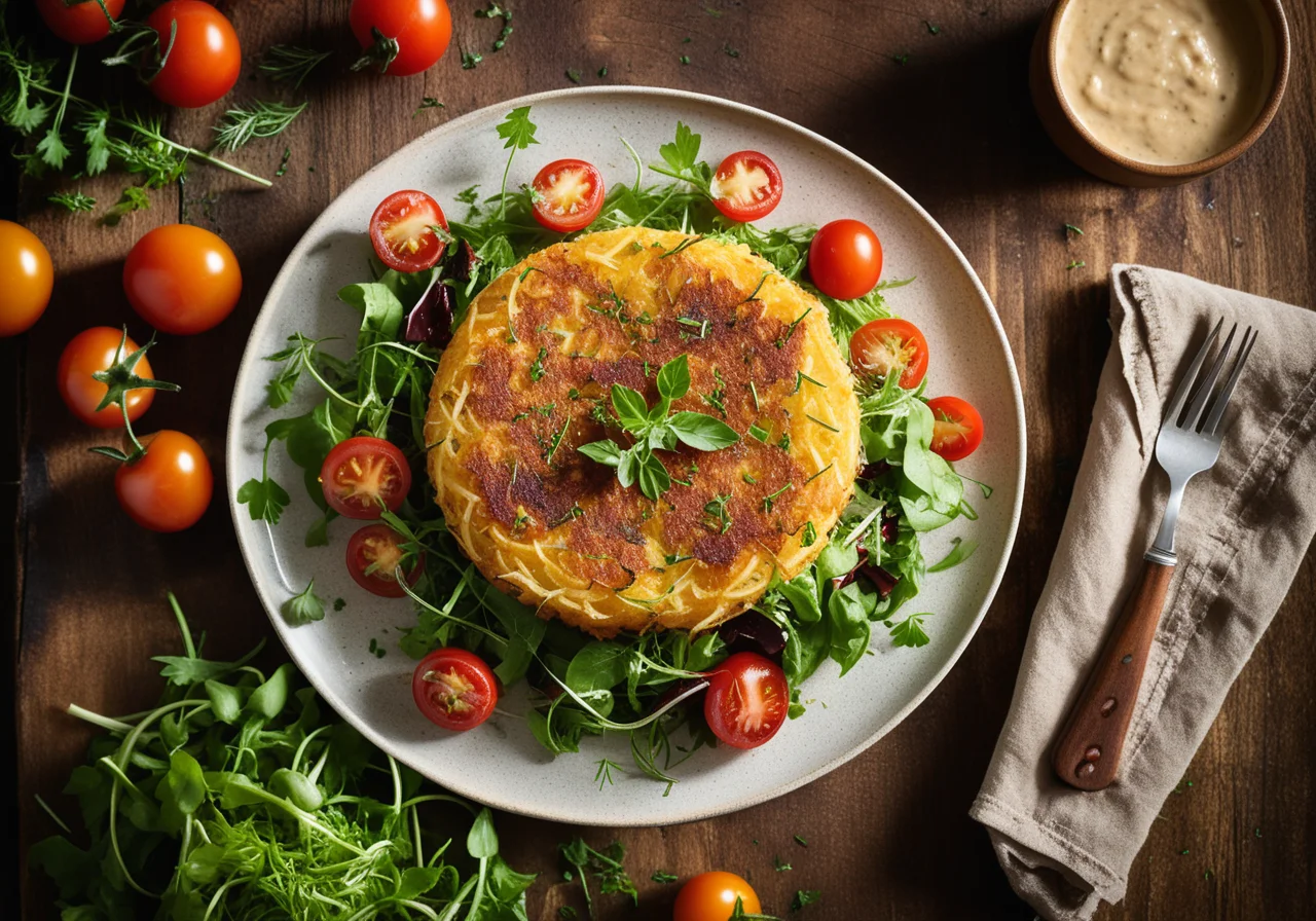 Salad with Spicy Rösti