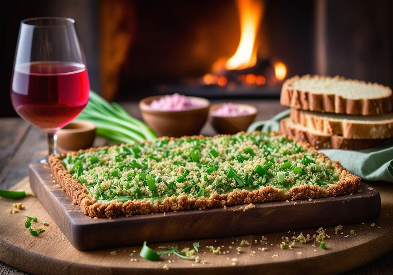 Trüsche in Wild Garlic Crust