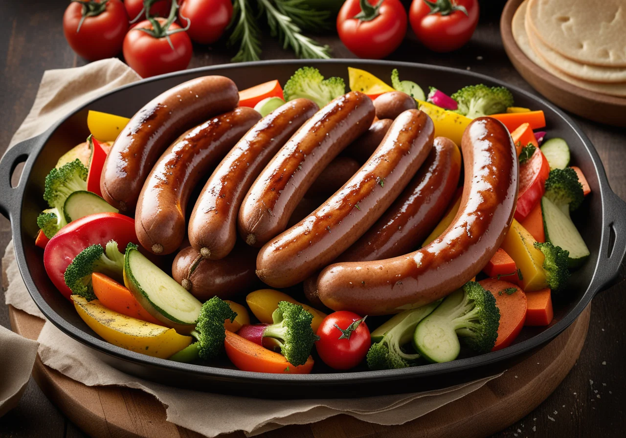 Bratwurst with Vegetables