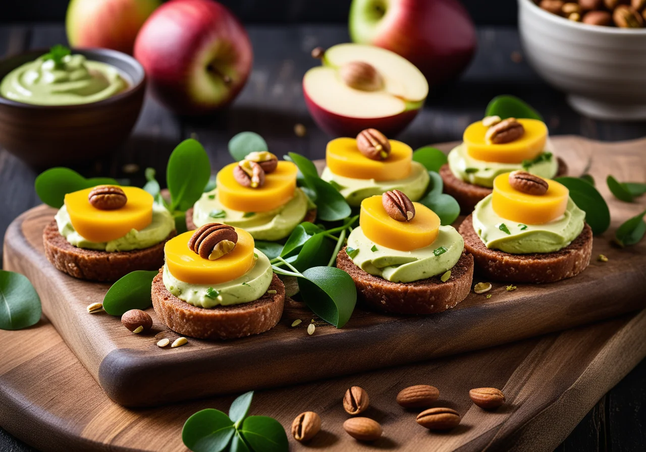 Asian Power Bites with Five Colorful Toppings