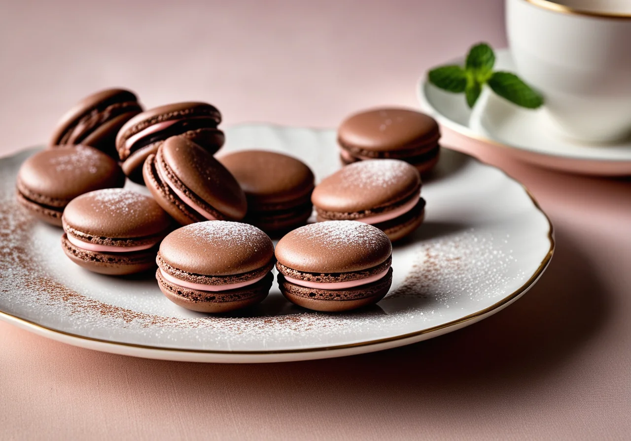 Chocolate Macarons