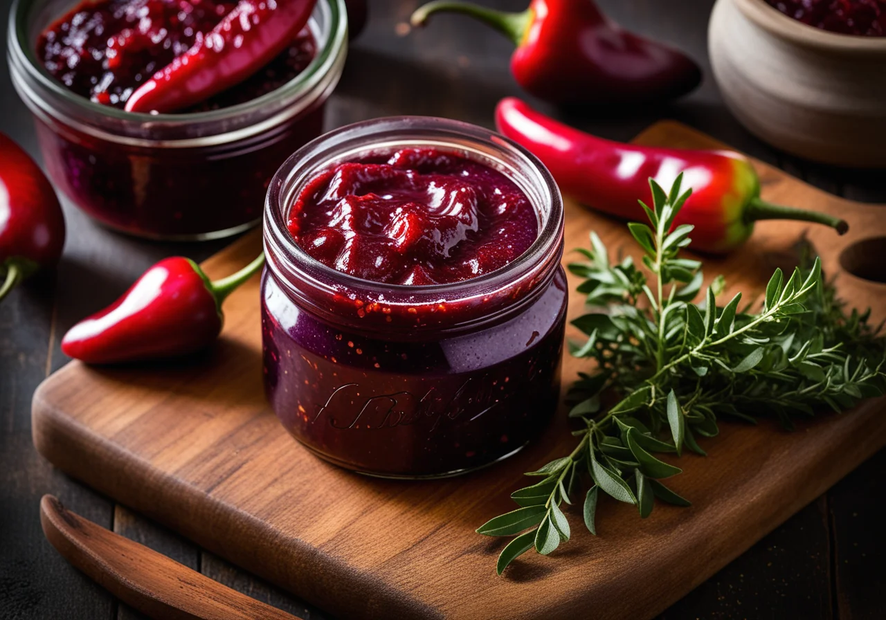Plum Jam with Chili