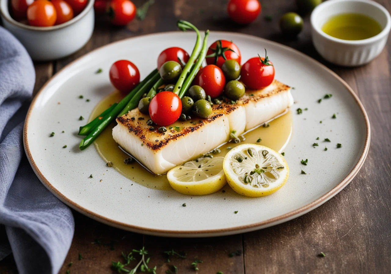 Baked Cod with Capers