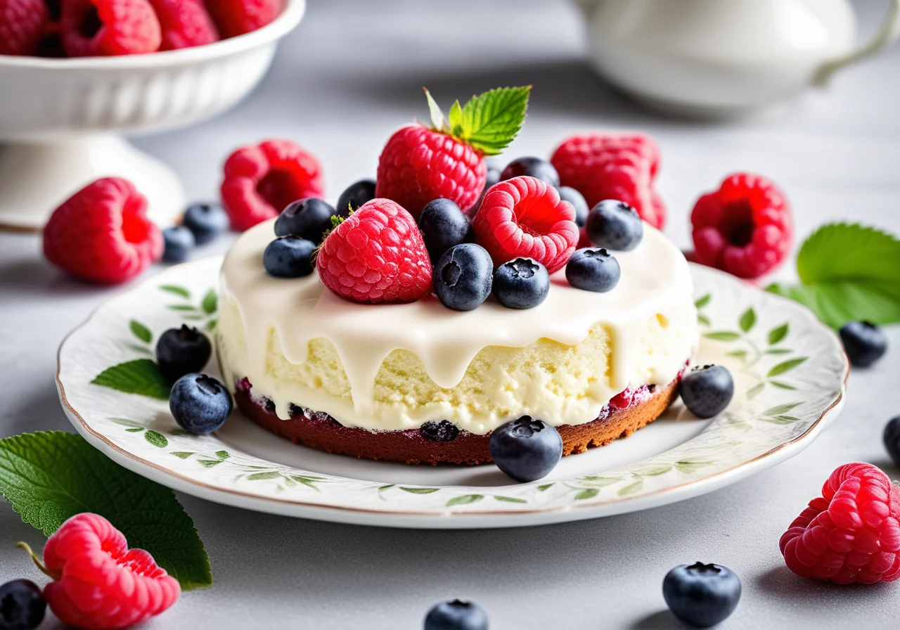 Raspberry Cake with Quark