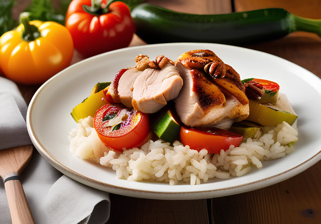Chicken Thighs with Tomato Vegetable