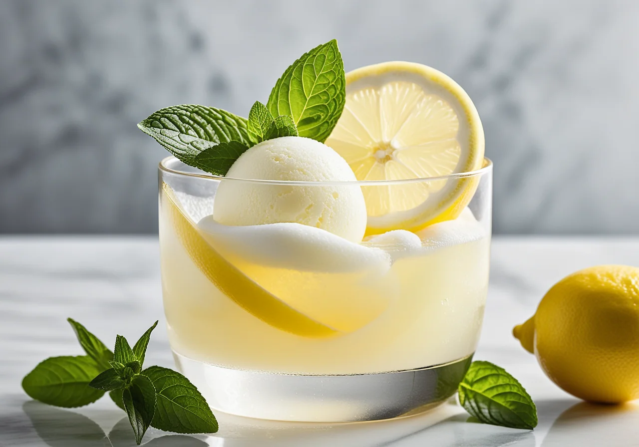Lemon Sorbet Drink
