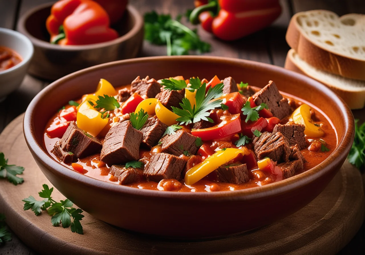 Beef Goulash without Red Wine
