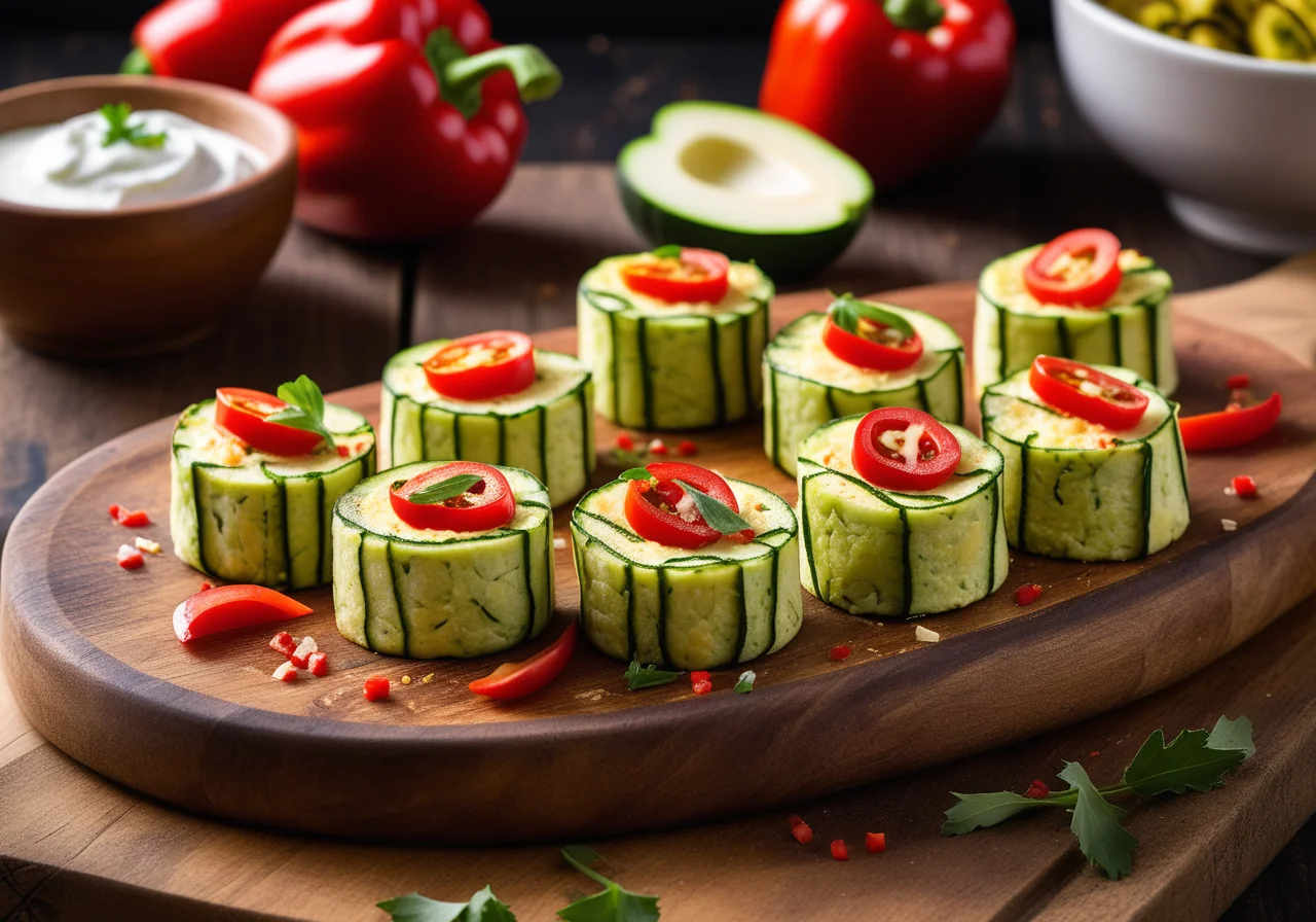 Zucchini Omelette Rolls