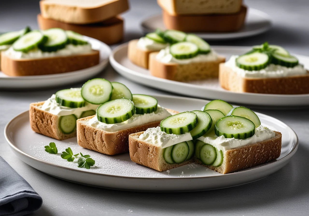 Cream Cheese Cucumber Sandwich