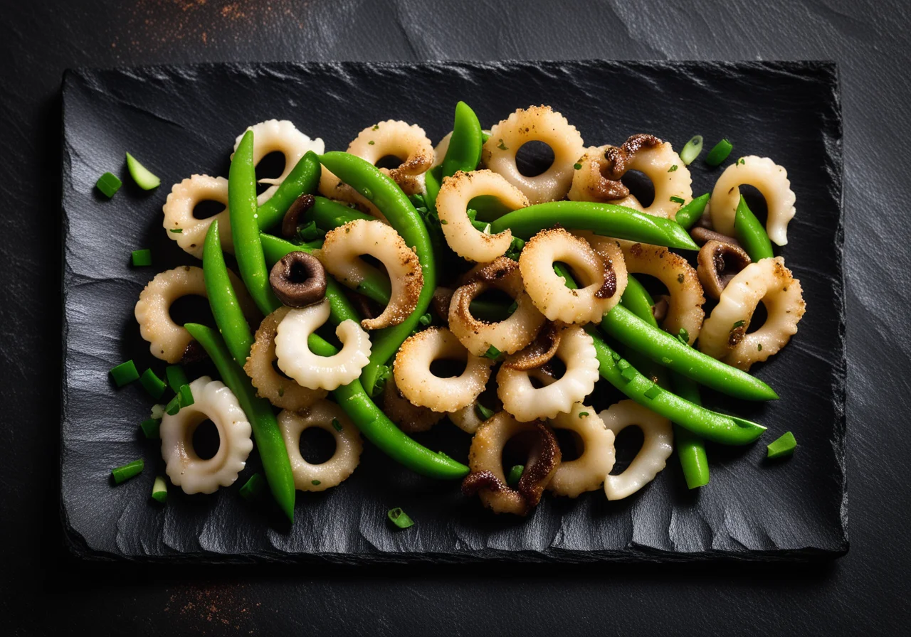 Squid with Shiitake from the Wok