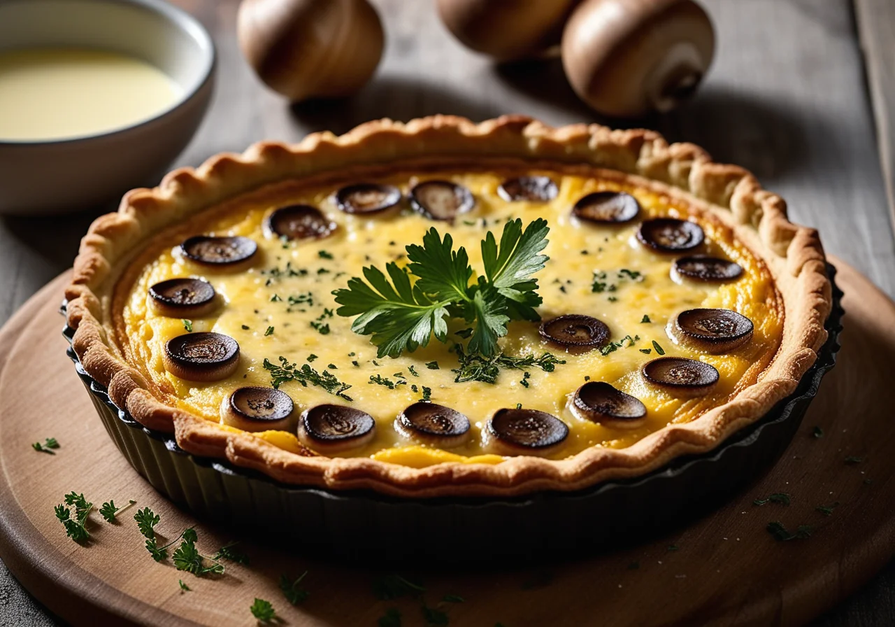 Mushroom Quiche