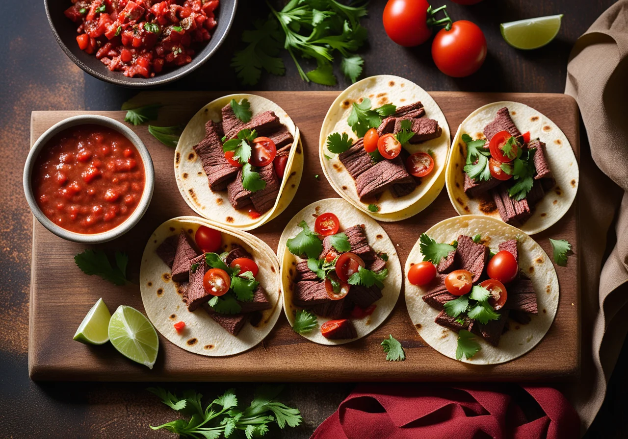 Beef Wraps with Salsa