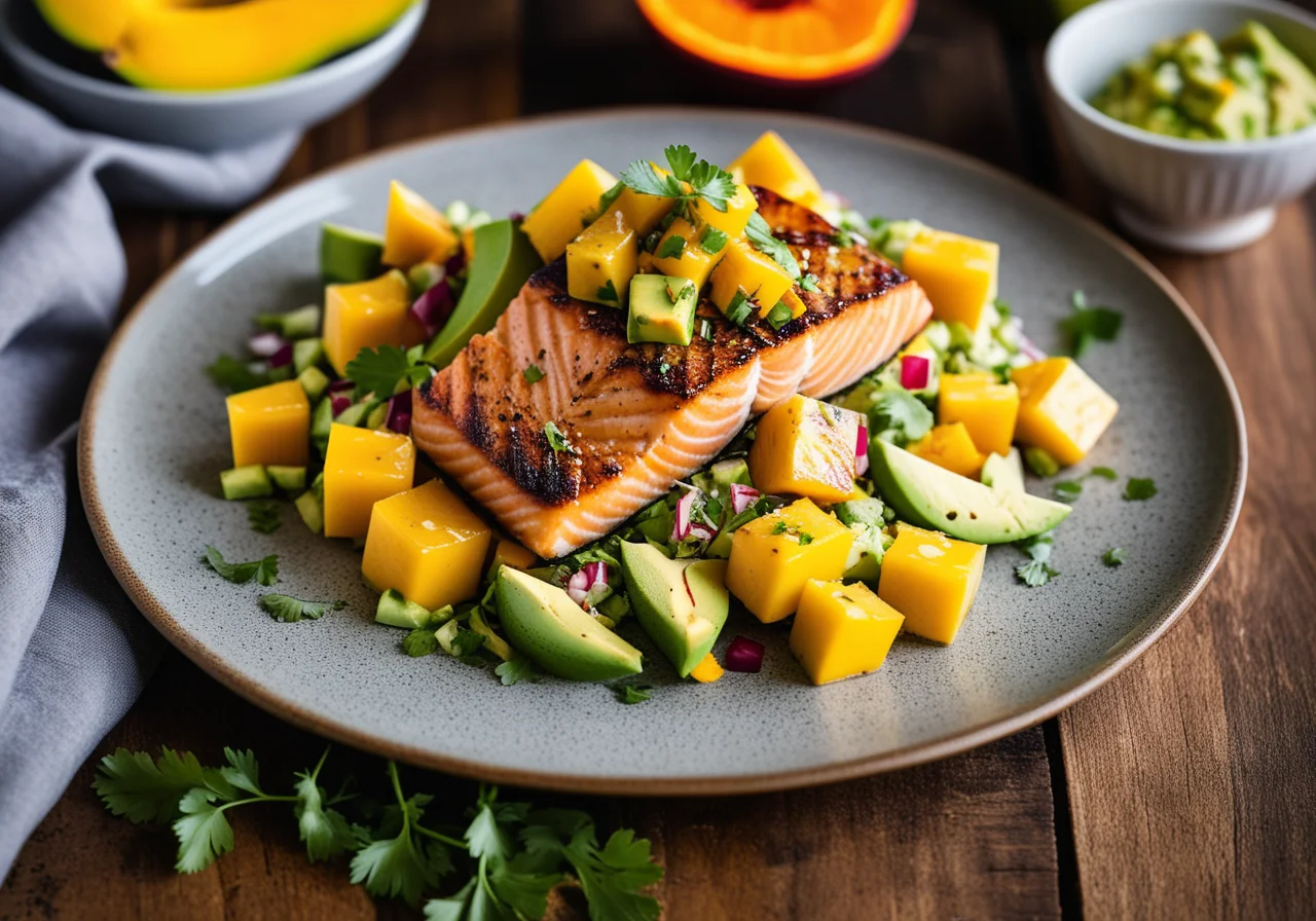 Salmon with Mango Salsa