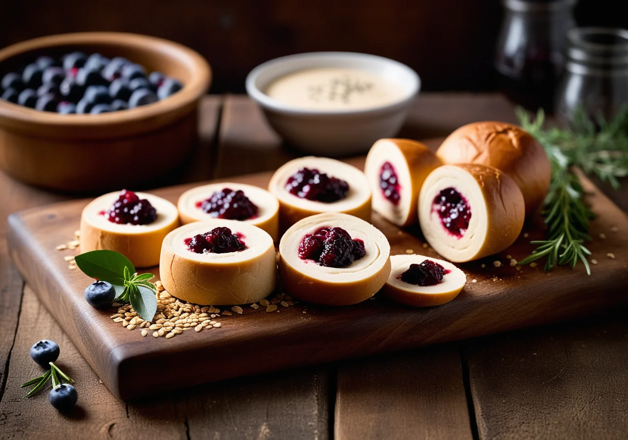 Turkey Roulade with Cream Cheese Filling